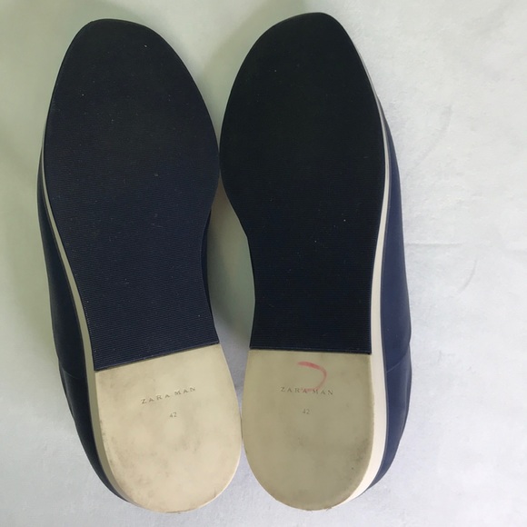 Zara Men's Blue/White Oxfords Lace Up Shoes - Picture 10 of 15